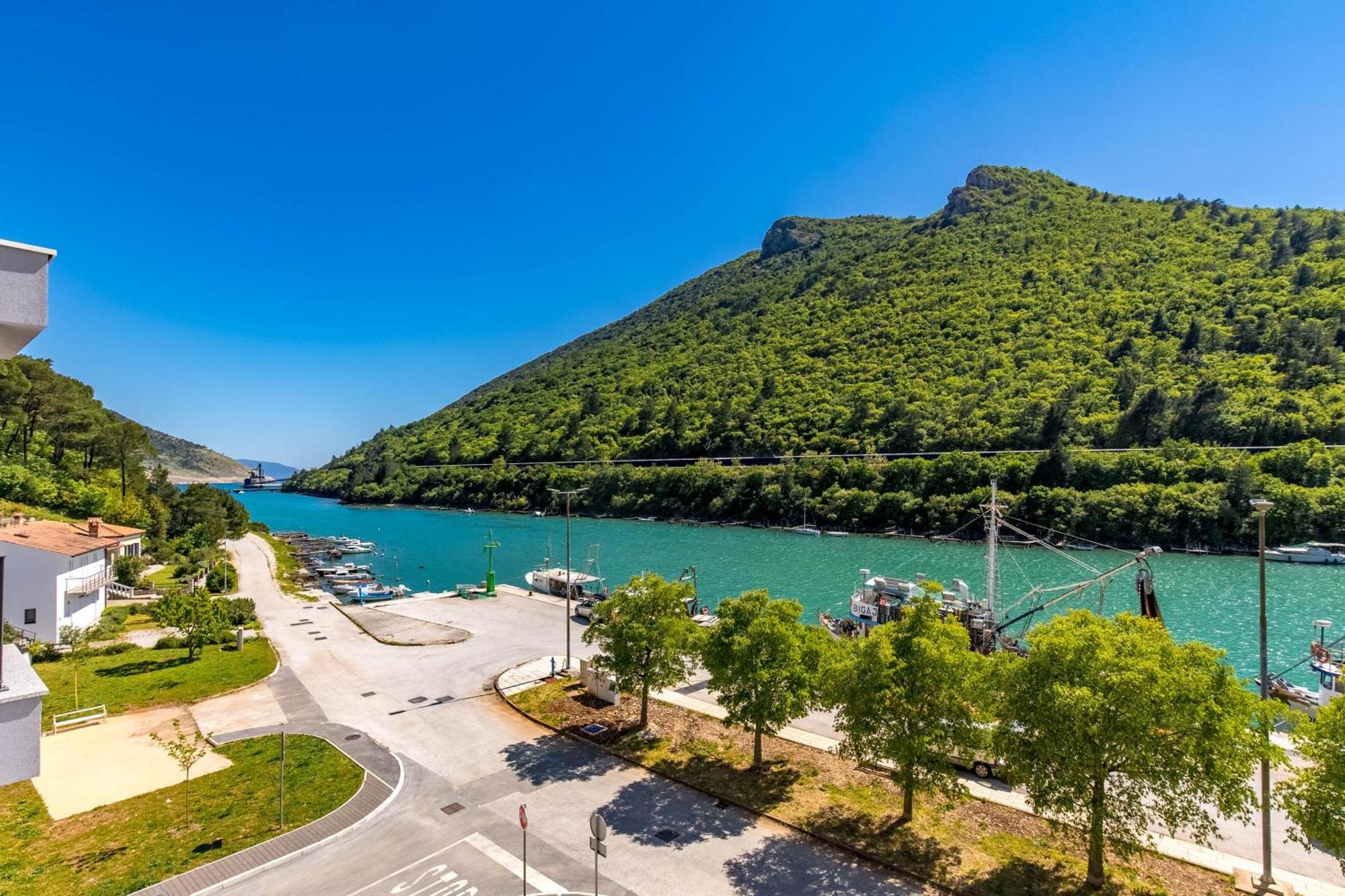 Seafront Villa Andrijana - Happy Rentals Plomin Exterior foto